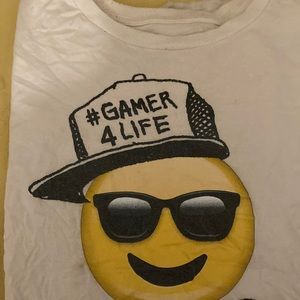 White gamer4life custom made shirt Xl